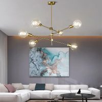 Nordic Style Gold Sputnik Chanderlier Light
