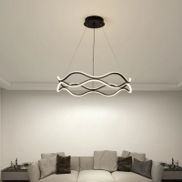 Minimalist ring-shaped living room chandelier LED pendant light