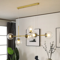 6bulb Classy Dining Room Glass Chandelier