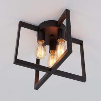 3 bulb sputnik industrial pendant light