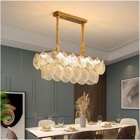 Modern Led Crystal Chandelier Glasses (Color : White Light, Size : Dia80cm)