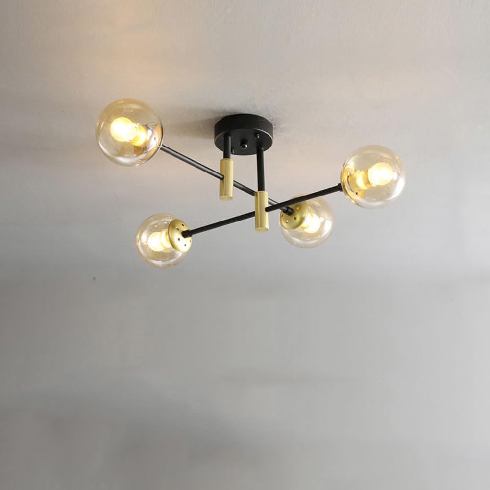 4bulb Multi-Lights Glass Globes Pendant Light - Image 4