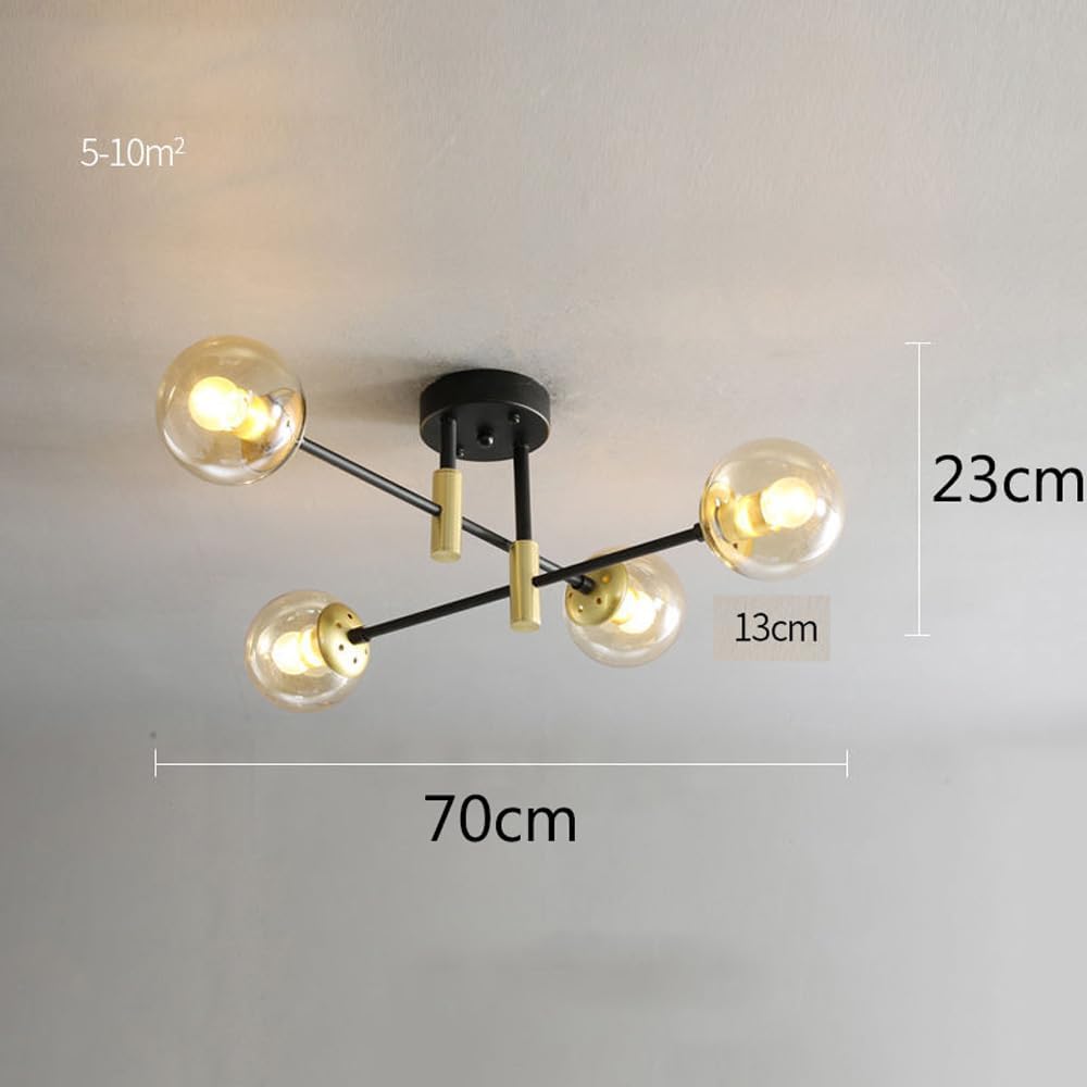 4bulb Multi-Lights Glass Globes Pendant Light - Image 7