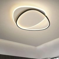 Geometric triangle  ceiling light romantic gold LED three-colour light ceiling lamp