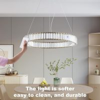 500mm Crystal Ring LED chandelier Light |2 Color Mode