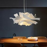 Danish Rose Pine Cone Ceiling Lamp Ins Princess Suspension Light Coffee Bedroom Lamp Nordic Creative Flower Lamp Home Lighting