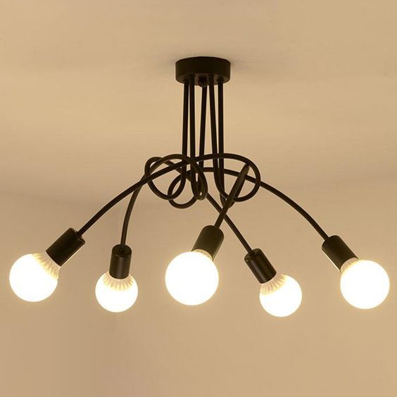 Curved 5bulb Chandelier| Living room lights - Image 2