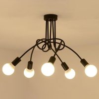 Curved 5bulb Chandelier| Living room lights