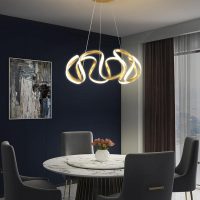 Scandinavian minimalist warm creative shaped chandelier