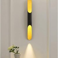 Wall Light Lamp Sconce LED Up Down Aluminum Pipe Wing Lights Black Wall Lamp