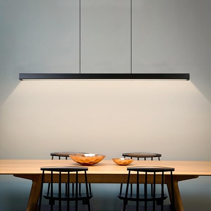 linear LED island chandelier