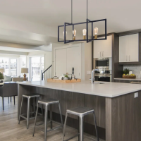 Halliburton 4 - Light  Kitchen Island Unique Design Modern Light