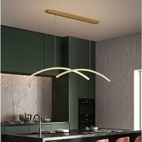 Curved Linear LED chandelier