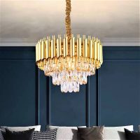 Crystal Chandelier 28cm wide | Black | Gold