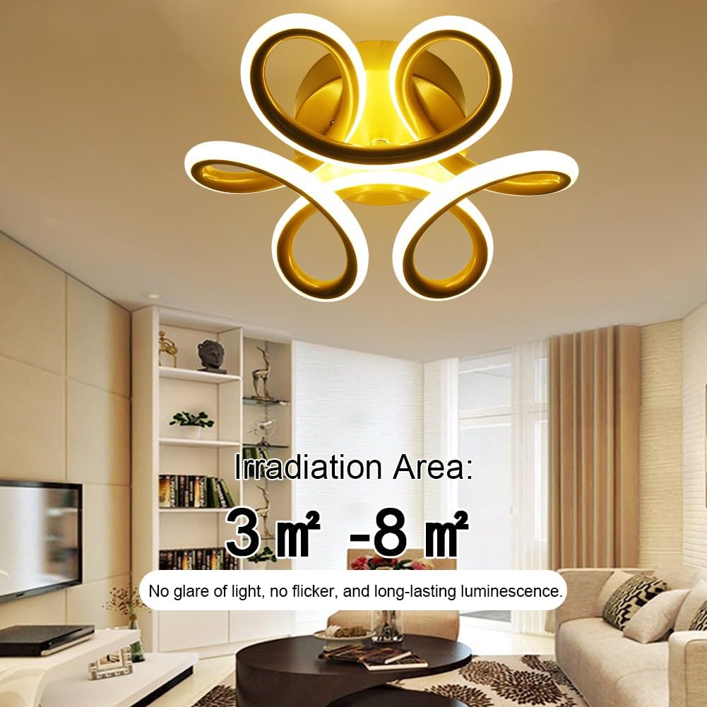 3 color Floral Shape3 LED wall and ceiling light - Image 4
