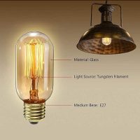 Energy saving T45 Edison bulb White | Warm white bulbs| E14 |E27