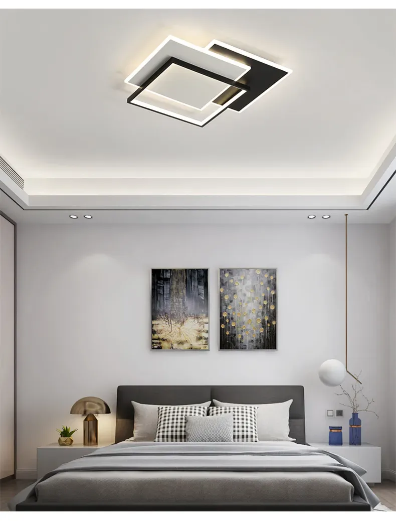 HJGTTTBN Ceiling lights Ceiling Lamp, Rectangular Lamp, Balcony, Living Room - Image 5