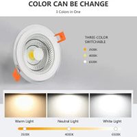 Tri Color 5W Glass Gypsum Panel Lights | Tri Color 5w Downlighter