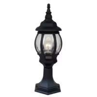 Trans Globe Lighting Outdoor E27 Pier Mount Post Light In Black
