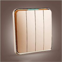 Luxury 4gang 2way Gold Switch