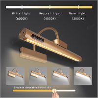 Gold Wireless Mirror Light