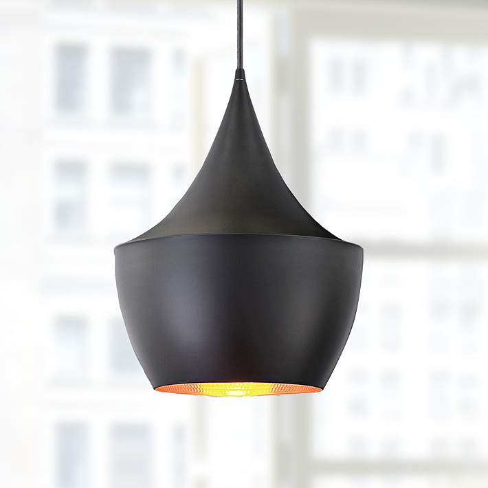 ASHES Ceiling Pendant Light, Industrial V-intage Black Gold Pendant Lamp - Image 3