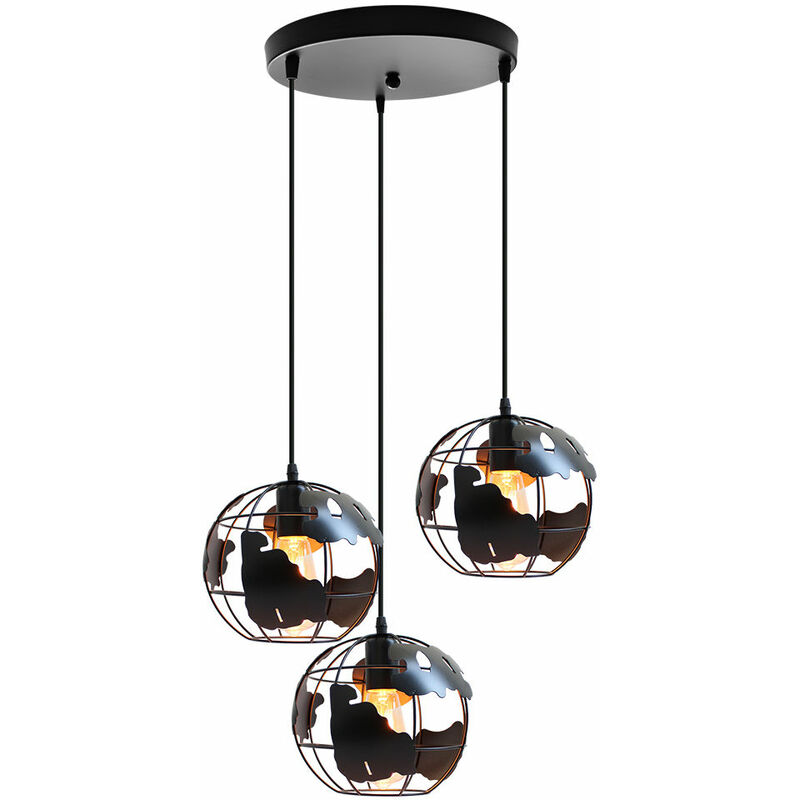 Loft Modern World Map Globe Pendant Light - Image 4
