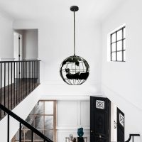 Loft Modern World Map Globe Pendant Light
