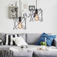 Industrial Metal cage pendant light