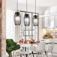 Oval Metal Cage Pendant Light