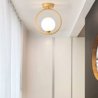 Nordic Style Corridor Aisle Ceiling Light |Black & Gold