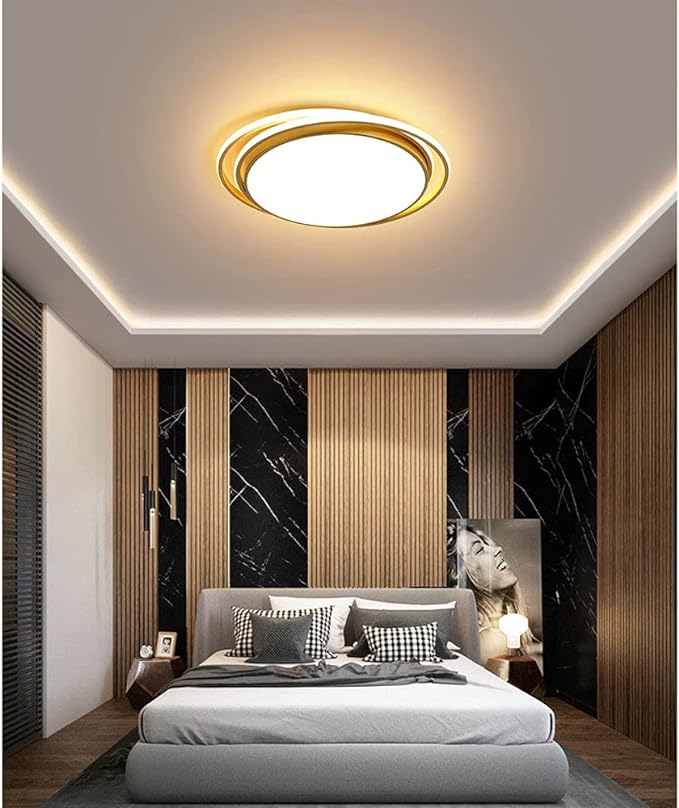 500MM Gold Ring Flush Ceiling Light | Low Ceiling Lights - Image 5