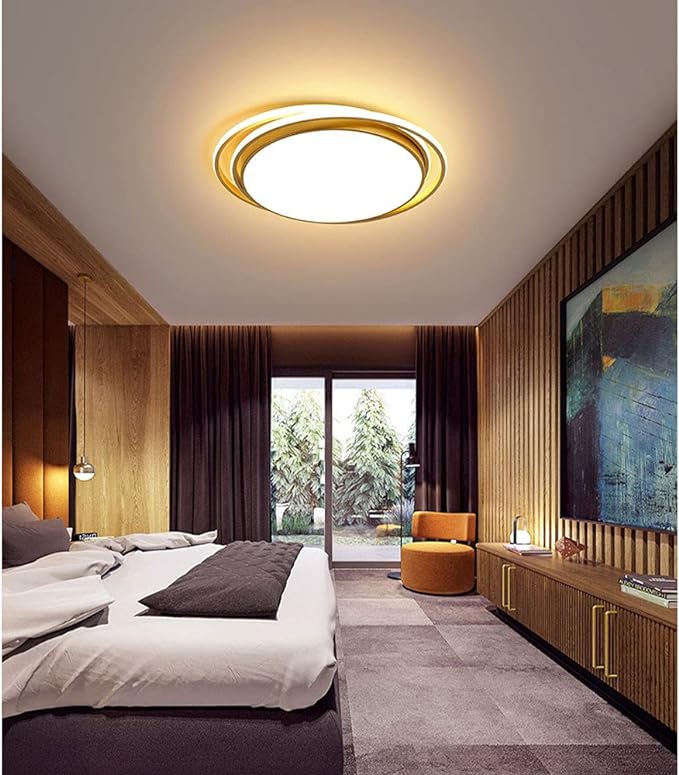 500MM Gold Ring Flush Ceiling Light | Low Ceiling Lights