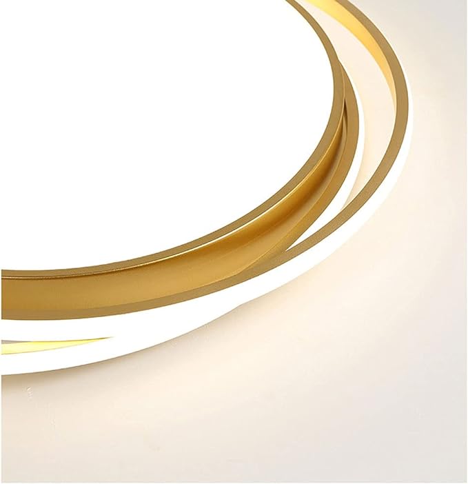 500MM Gold Ring Flush Ceiling Light | Low Ceiling Lights - Image 4