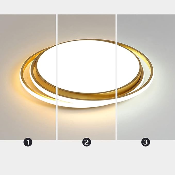 500MM Gold Ring Flush Ceiling Light | Low Ceiling Lights - Image 2