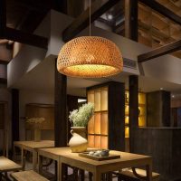 30cm  Teahouse Bamboo Lamp Bar Cafe  Lighting Fitting
