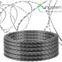 Galvanised razor wire