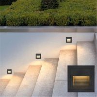 Wall Light Footlights Embedded Wall Lights Outdoor Waterproof Step Lights Stairs Light Plinths Night Lights