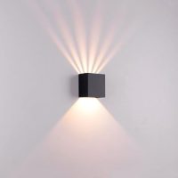 Modern Black Square Outdoor Wall Lights