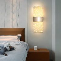 Gold 12W Up Down Wall Lights Acrylic LED Gold Wall Lamp Indoor Chrome Black