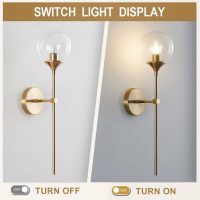 Aesthetically pleasing gold wall light