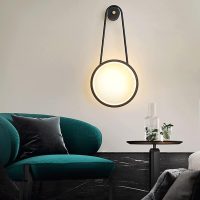 LED Wall Lamp for Bedside Background Nordic Minimalist Wall Lamp Circular Ring Wall Lamp Design Wall Lights Personality Wall Lamp