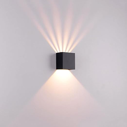 Modern Black Square Outdoor Wall Lights