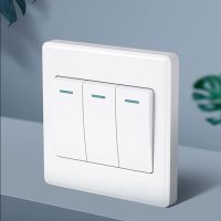 Big Button 3gang 2way Luxury White Switch