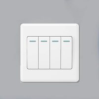 Big Button 4gang 2way Luxury White Switch