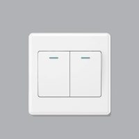 Big Button 2gang 2way Luxury White Switch