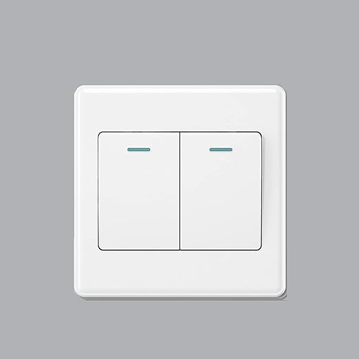 Big Button 2gang 2way Luxury White Switch