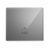 Doorbell Switch Grey Tempered Glass Panel Switch