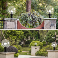 300mm Clear Round Electric Garden Light
