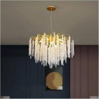 Luxury Crystal Bouquet Chandelier Hotel Restaurant Hotel Living Room Led Pendant Lighting